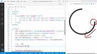 Circular Progress Bar Using SVG | HTML | CSS | JS