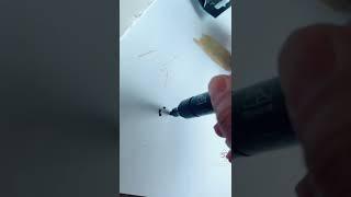 Let’s write with paint marker #shorts #satisfying #art #asmr