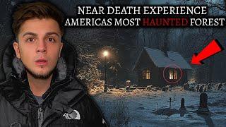 (NEAR DEATH EXPERIENCE) HAUNTED CABIN IN THE WOODS - THE MOST SCARED IVE EVER BEEN WHILE CAMPING