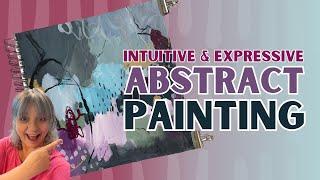 Expressive Abstract Painting Demo in Acrylics