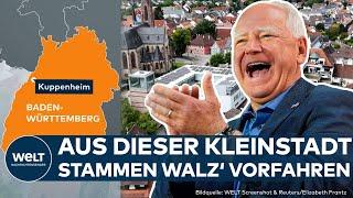 TIM WALZ: Kuppenheim staunt! Blick in die Ahnenfolge des US-Gouverneurs führt nach Baden-Württemberg