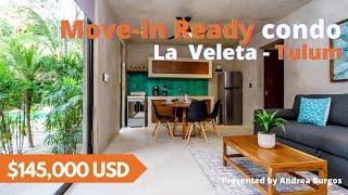 Move-in ready furnished condo for sale in Tulum! 145,000 USD 