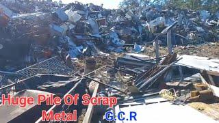 HUGE Pile Of Scrap Metal!!!! Gilchrist County Recycling Trenton Fl