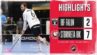 Highlights IBF Falun vs Storvreta IBK 2-7