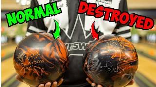 We Used A POWER TOOL to DESTROY a Bowling Ball!