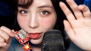 ASMR Pop Rocks Mouth Sounds, Hand Movement and Inaudible Whisper