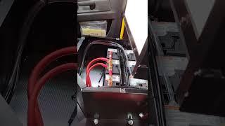 How truck batteries are ventilated when installed in the driver's cabinet?