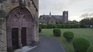 4k Drone Footage of Church in Crosby, Liverpool