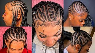 Feed In Braids Hairstyles For Black Women | Top Braided Cornrows Hairstyles