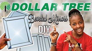 3 Dollar Tree DIY Glam Mirror Decor using these Beveled Mirrors