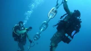 Navy Divers Check Buoys in Guam Waters