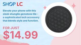 Shungite Flower of Life Cellphone Tile 1.25" 35ctw