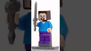 LEGO Steve Minifigure - Minecraft LEGO Minifigures #shorts #lego #minecraft #minecraftshorts