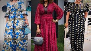 simple, stylish, and beautiful long gown Ankara dress style | African print dresses | fashion styles