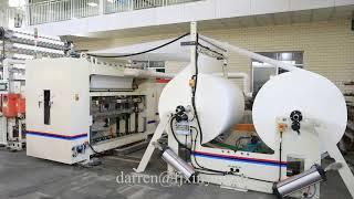 Automatic facial tissue paper production line