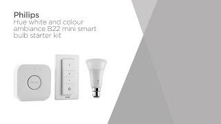 Philips Hue White & Colour Ambience Mini Bulb Starter Kit - B22 | Product Overview | Currys PC World