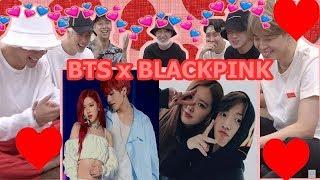 BTS Reaction To  BLACKPINK x BTS best photos 2019