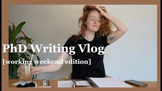 PhD Vlog – Working (ish) Weekend