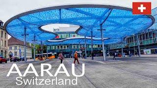 Beautiful Town Aarau, capital of Aargau, Switzerland Walking Tour 