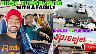 Delhi to Mumbai Flight Journey with Spicejet • First Time Flying with a Family Baani ki First Flight