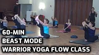 yoga beast mode warrior flow