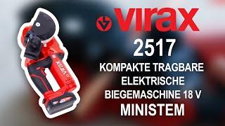 MINISTEM - Kompakte tragbare elektrische Biegemaschine 18 V - 2517XX - VIRAX