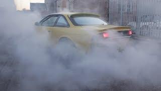 NISSAN S14A DEAD TURBO BURNOUT (V8ILLUMINATI)