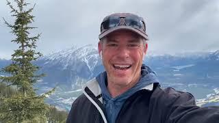 Hiking Sulphur Mountain, Banff on May 1