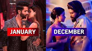 Most Viewed Indian Songs Each Month 2024 (January - December)