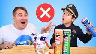 Little Police Officer Learns Healthy Food Rules | Silly health and Safety Stories