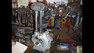 AJS Model 12/22 Pre War 250 engine - As complete as I could make it with the parts provided.