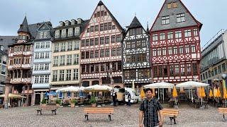 Walking through Römerberg: Frankfurt's Old Town Center