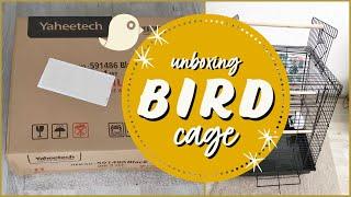 Unboxing New Bird Cage // Setting Up a Budgie Home