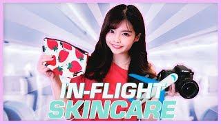 In-Flight Skincare Routine (Preparing for my flight to Korea!) | woori TV