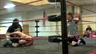 Ray Leigh (w/Johnny Bigtime) vs Josh "The Intimidator" Totten (Special Referee Brandon Walker)-IWAU