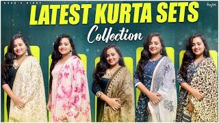 Myntra లో purchase చేసిన Huge Ethnic Kurti Set Shopping Haul|Start from 600/-|Kurti Haul|UshasDairy