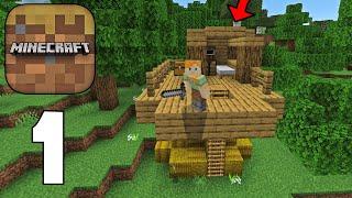 Minecraft Trial - Survival Gameplay Part 1 - Small Survival House