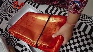 Editha silks pure Kanchipuram handloom silk saree unboxing video