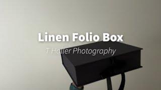 Handmade Linen Folio Box