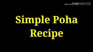 Simple Poha Recipe/TS vlogs