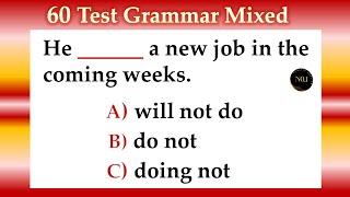 60 Grammar Tenses Quiz | Verbs in English Grammar | English Practice Test | No.1 Quality English