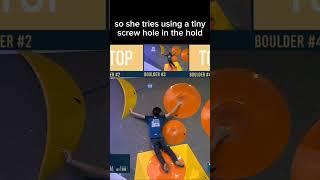 Is Ai Mori TOO SHORT for this boulder? #bouldering #competition #ifsc