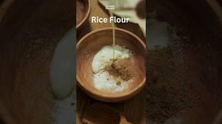 Only 1-Minute! Time-Tested Skincare Traditional Recipe. Rice Flour Face Mask for Brighter Skin.