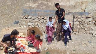 "Javad's continuous effort to build a natural and strong house with straw and soil"