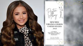 MINI MISS VIRGINIA COSMOS UNITED STATES 2022, Peyton Aboy