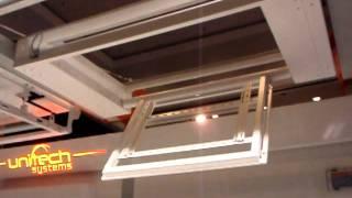 UNITECH SYSTEMS FLAT PANEL CEILING LIFT SLIM ISE2012.AVI