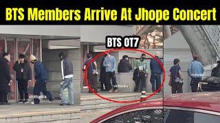 BTS Members Arrive In Jhope Concert 