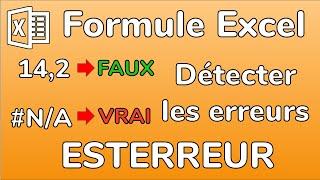 Excel - Formule ESTERREUR - Détecter les erreurs automatiquement avec une formule - Docteur Excel