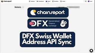 DFX.swiss Tax Sync - API Sync mit chain.report zum vollständigen Krypto Steuer Report