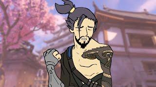 Hanzo mourns Genji